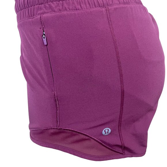 Lululemon Women's Purple Swift Ultra High-Rise Athletic Shorts 2-Inch Sz 4 Tall - Picture 4 of 8